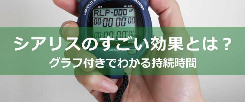 シアリスのすごい効果とは?グラフ付きでわかる持続時間